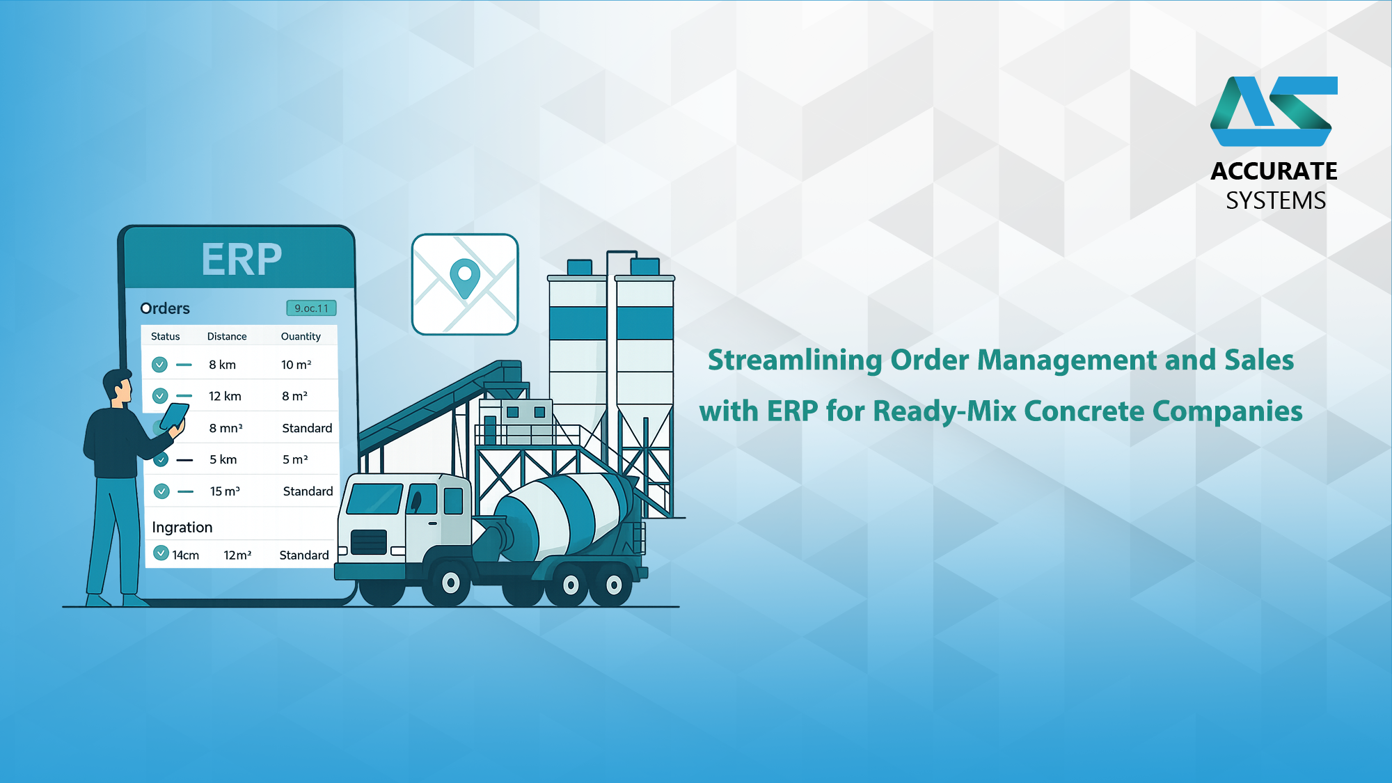 Streamlining Order Management and Sales with ERP for Ready-Mix Concrete Companies